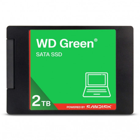 Western Digital sata ssd 2,5"/7mm 2TB SanDiski toel, roheline