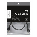 Patch cord Kat.6 UTP 0.25m black