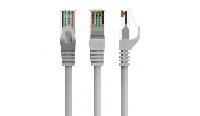 Patch cord kat.6 copper UTP 0.25m grey