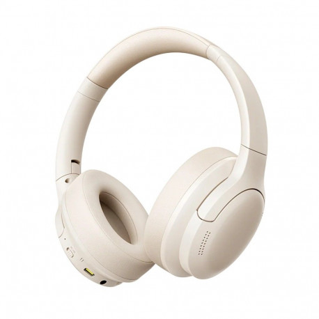 Headphones bluetooth 6.0 BASS LITE beige