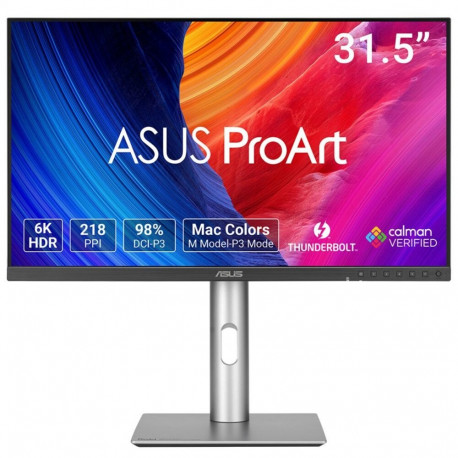 ASUS arvutimonitor ProArt PA32QCV 80cm (31.5") 6016 x 3384 pixels 6K Ultra HD LCD, hõbedane