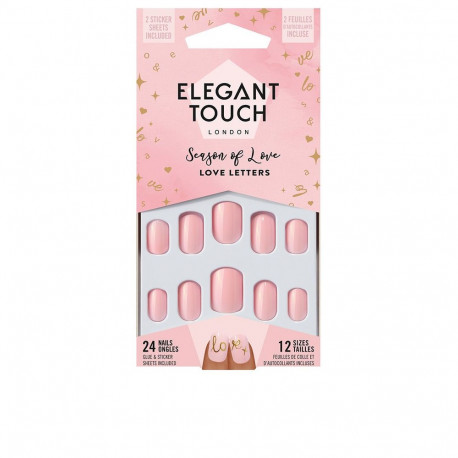 Elegant Touch Luxe Looks kunstküüned squoval-kujulised liimiga piiratud väljaanne #loveletters 24u