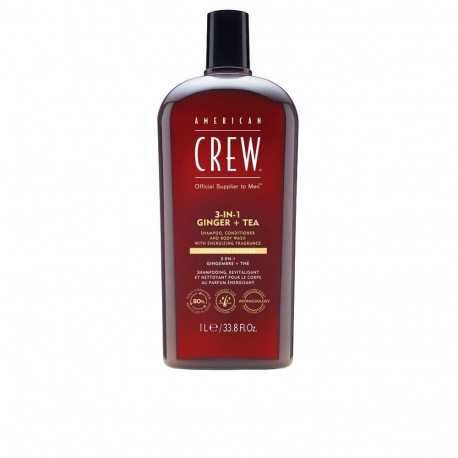 AMERICAN CREW šampoon 3-ühes ingver ja tee 1000ml