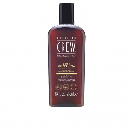 AMERICAN CREW 3-IN-1 GINGER + TEA champú 250 ml