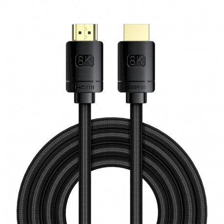 Baseus High Definition Series HDMI 2.1 Cable 8K 60Hz 3D HDR 48Gbps 3m / black