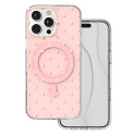 Bubble Dots Mag case for iphone 16 Pro Max 6,9" pink