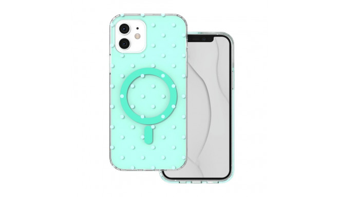 Bubble Dots Mag case for iPhone 11 green