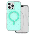 Bubble Dots Mag case for iphone 16 Pro Max 6,9" green
