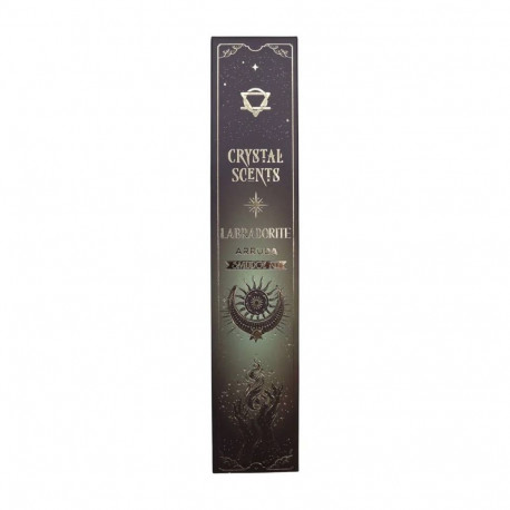 Incense - Crystal Scents Rue Incense Sticks With Labradorite Crystals