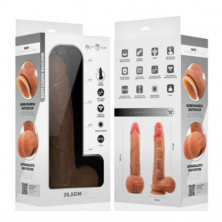 MR INTENSE - GARY XL ULTRA-REALISTIC SILICONE COCK WITH TESTICLES 25.5 CM -Ø- 5.1 CM