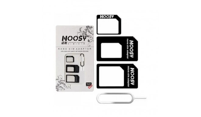 Noosy  SIM Card Adapter Kit + Needle Black