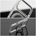 Case for iPhone 15 PRO Frame Circle Stand compatible with MagSafe transparent