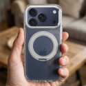 Case for iPhone 11 Frame Circle Stand compatible with MagSafe transparent