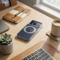 Case for iPhone 11 Frame Circle Stand compatible with MagSafe transparent