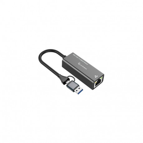PremiumCord Adapter USB-C and USB-A to Gigabit 10/100/1000Mbps 15cm