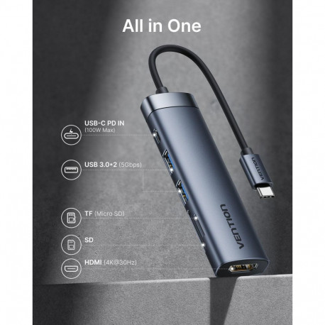 I/O VIDEO TRANSMITTER/RECEIVER/HDMI BLACK ADKB0 VENTION