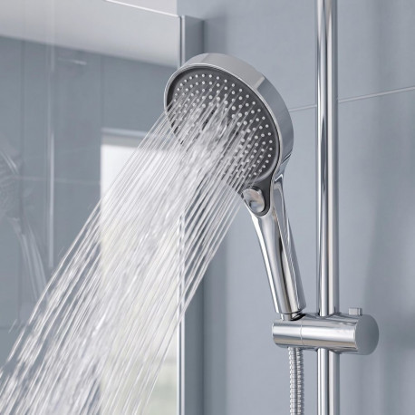SHOWER HEAD DX6201YC CHROME/BLACK