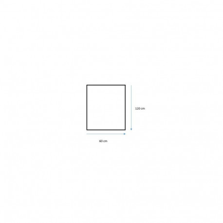 MIRROR HUNG SIMPLE C-EDGE 120X60CM