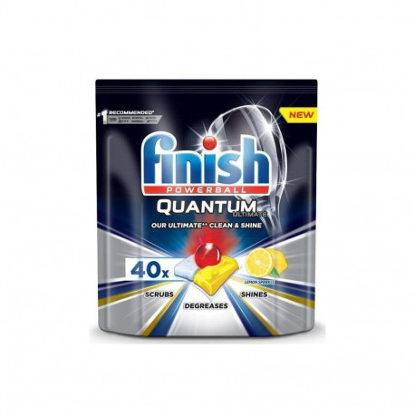 DISHWASH TAB FINISH QUANTUM ULT LEMON 40