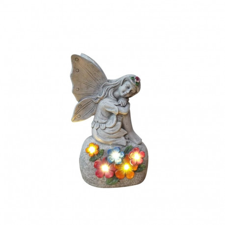 DECORATION FAIRY ON STONE 14.8X11.2X25.2