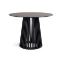 DINING TABLE DOMOLETTI D100CM BLACK