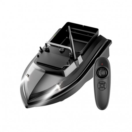 Remote Control Boat - Flytec V050 12000mAh Bait Boat, 2kg Capacity, 500m Range, Black