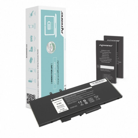 Battery 4GVMP for Dell Latitude 5400 5500 - 8000 mAh (61 Wh)