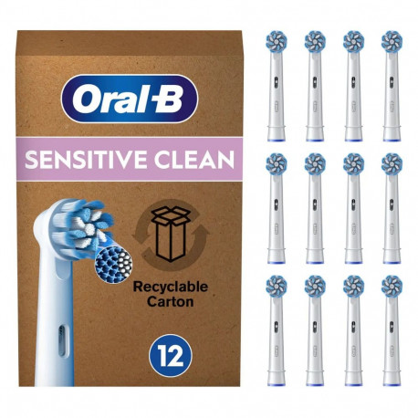 Oral-B harjapead Sensitive Clean 12-pack, valged
