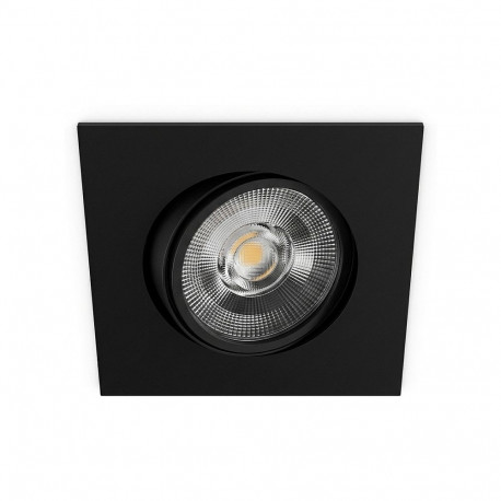 "Synergy 21 LED Deckeneinbauspot Helios schwarz, quadratisch+schwenkbar, warmweiß"