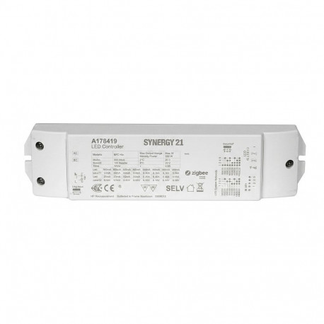 Synergy 21 LED Serie EOS 10 ZigBee CC kontroller ja toiteplokk 2-kanaliga 50W CCT