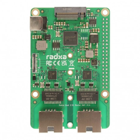 "RADXA Dual 2.5GBit Router Hat, M.2, Raspberry 5, Radxa"