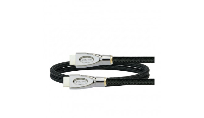 Python HDMI kaabel 2.1 8K UHD-2 nailonpunutis 1m, must