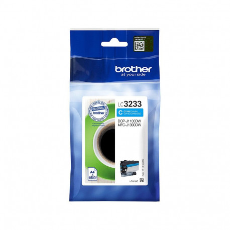 Brother tintkassett LC-3233C u. 1500 lehekülge, tsüaan