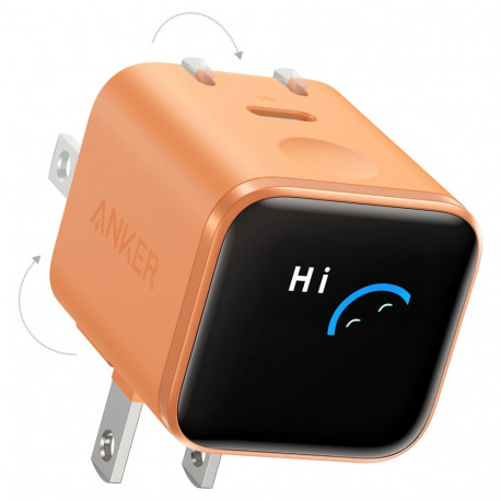ANKER laadija Nano Charger 45W GaN 1x USB-C ActiveShield 5.0 puuteandur iPhone'i tuvastus nutiekraan