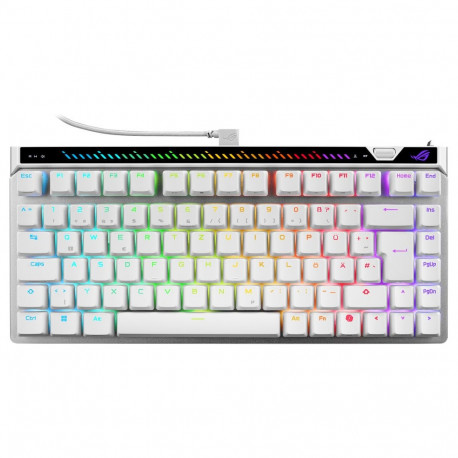 Asus ROG klaviatuur Falchion Ace 75 HE ROG HFX V2 DE-paigutus, valge