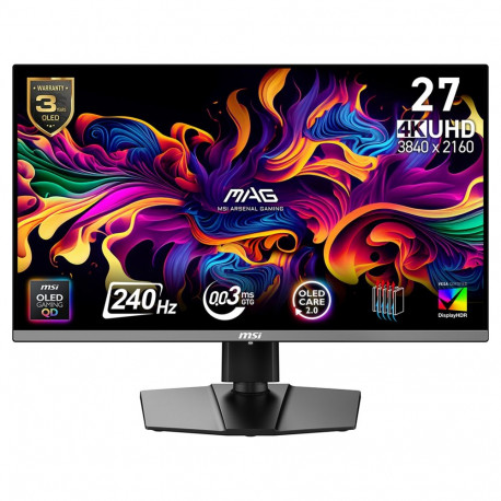 MSI monitor 9S6-3CD79A-024 67,3cm (26.5") 3840 x 2160 16:9 4K Ultra HD OLED 0,03ms 240Hz HDR Display