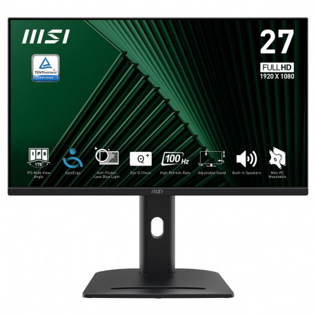 MSI monitor 9S6-3PC39M-053 68,6 cm (27") 1920 x 1080 Pixel 16:9 Full HD IPS 4 ms 100 Hz DisplayPort 