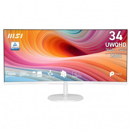 MSI monitor 9S6-3PB2CT-057 86,4cm (34") 3440 x 1440 pixel 21:9 ultralai quad HD VA 4ms 120Hz Display