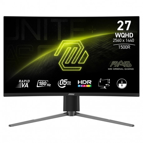 MSI monitor 9S6-3CD94M-012 68,6cm (27") 2560 x 1440 Pixel 16:9 Wide Quad HD VA 0,5ms 180Hz HDR Displ