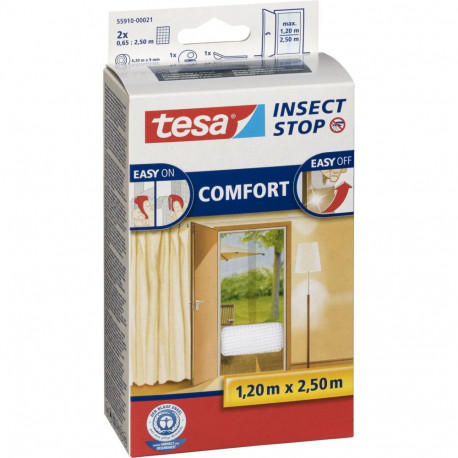 "Tesa Fliegengitter fr Tren 2 Stck 0,65x2,20m wei 55389"
