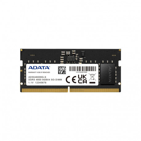ADATA SO-DIMM mälumoodul AD5S48008G-S 8GB 4800 Premier, must