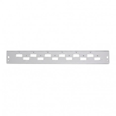 "EFB Frontplatte 1HE 24SCs (24LCD) waagerecht versetzt RAL7035"