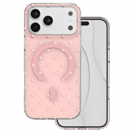 Bubble Dots Mag case for iPhone 17 Pro Max 6,9" / 18 Pro Max 6,9" pink