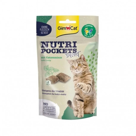 GIMCAT kassimaiused Nutri Pockets putukatega kassirohuga 60g