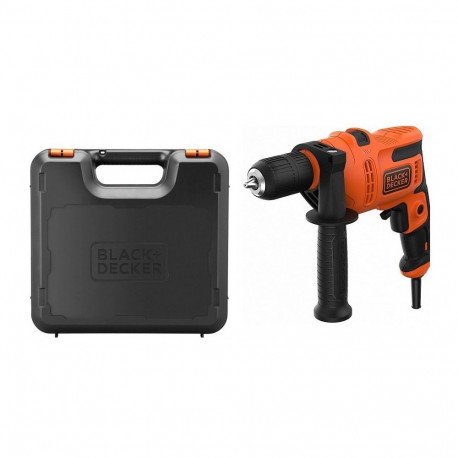 Black & Decker BEH200K-QS drill 2900 RPM Keyless 1.67 kg Black, Orange