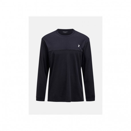 Koszulka męska PEAK PERFORMANCE M Trail Wool Blend LS kolor czarny - XL