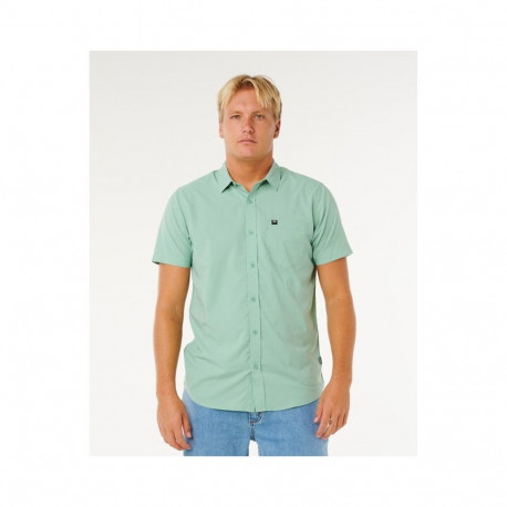 Koszula męska RIP CURL Vaporcool Aerotech S/S Shirt zielona - M