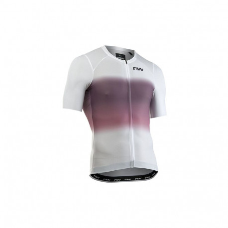 Koszulka rowerowa NORTHWAVE Blade Air Jersey S/s biało różowa - XL