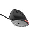 VERTICAL MOUSE NATEC CRAKE 2 PRO 12800DPI PROGRAMMABLE OPTICAL BLACK