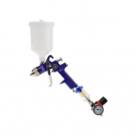 HVLP 1.4mm krāsošanas pistole ar gaisa regulatoru un gaisa filtru, G03151 GEKO